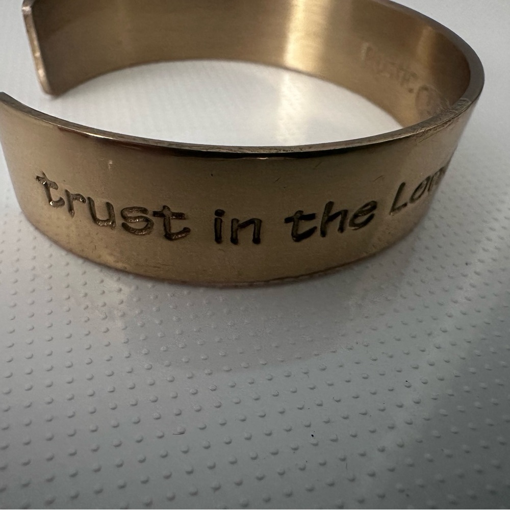 Gold Rustic Cuff - Picture 2 of 5